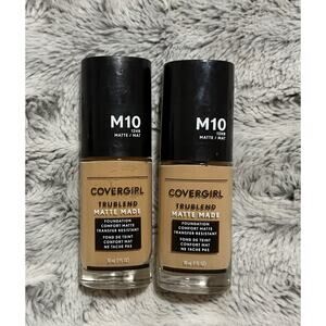 CoverGirl TruBlend Matte Made Foundation M10 Golden Natural 1 fl oz Lot of 2